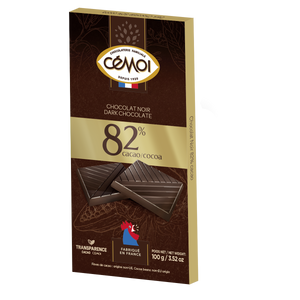 Tablette de chocolat noir 82% de cacao - exclusivité - 100g