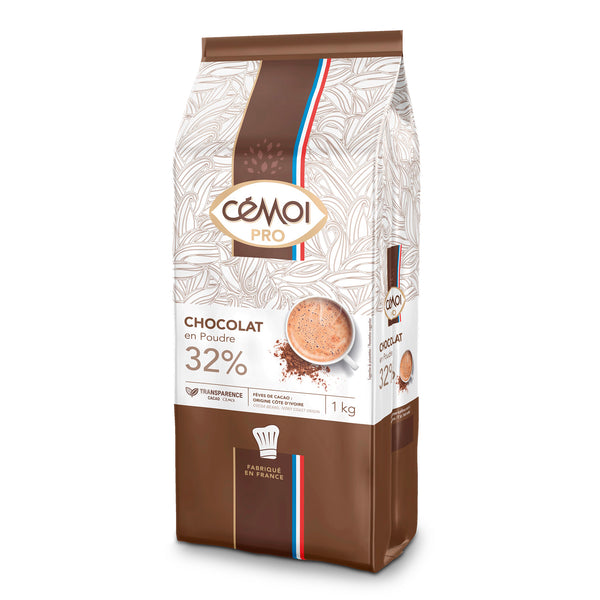 Chocolat en poudre 32% de cacao en sachet 20 g GUSTO DEBRIO - Grossiste  Chocolat - EpiSaveurs