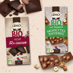 Achetez les tablettes de chocolat Bio Cémoi, fabriquées en France dans nos chocolateries
