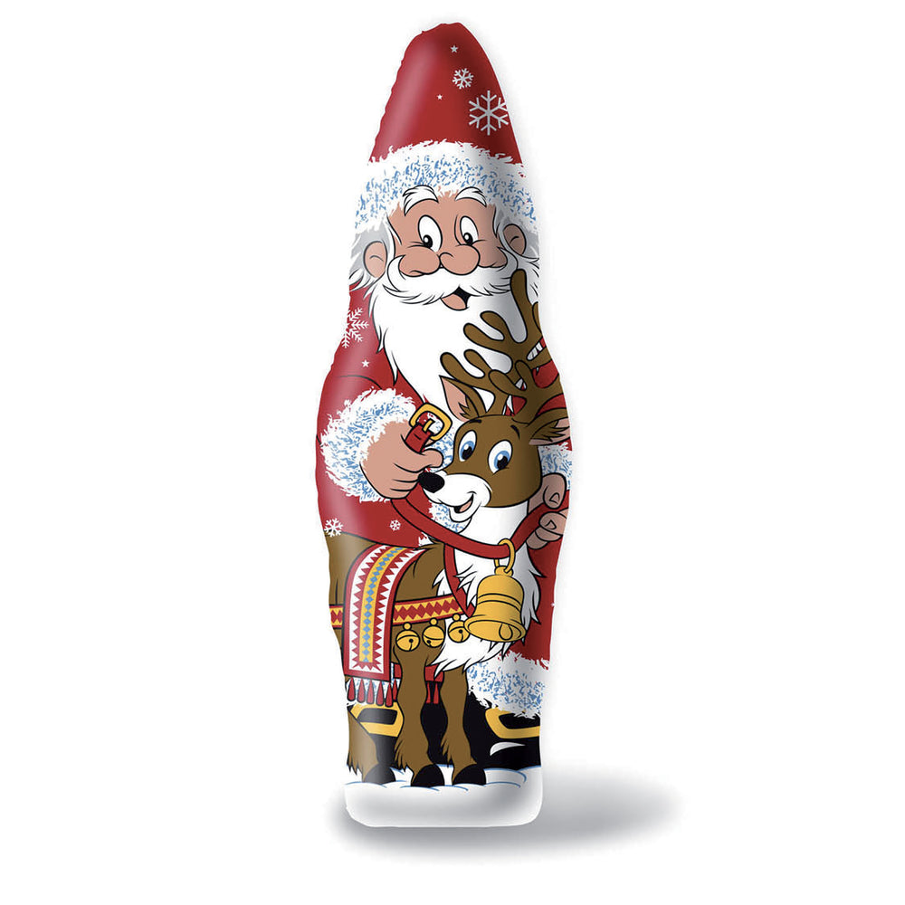 Chocolat au lait moulage Père Noël KINDER : le moulage de 160g à Prix  Carrefour